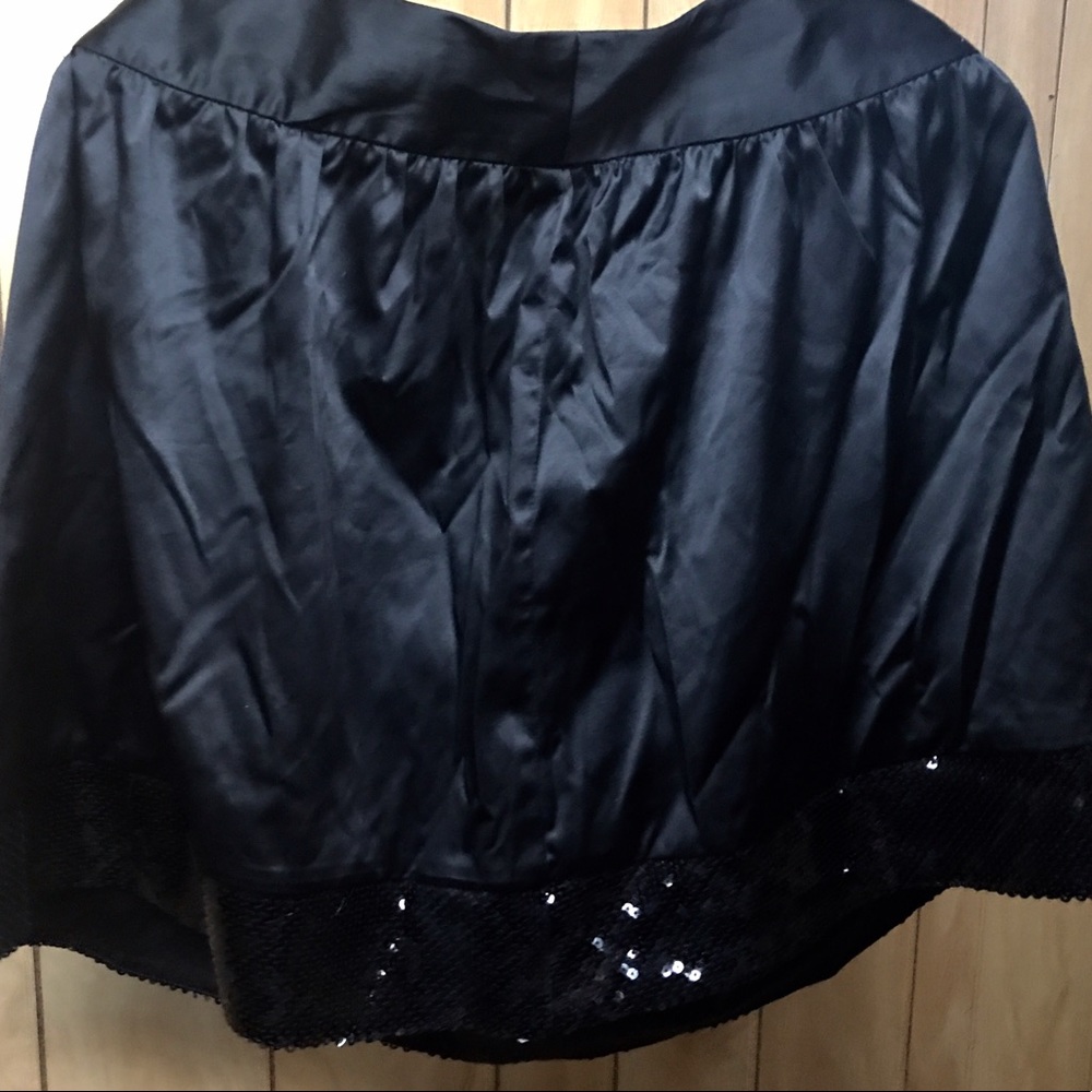 Studio Y Maurice's Black Sequin Skirt XL