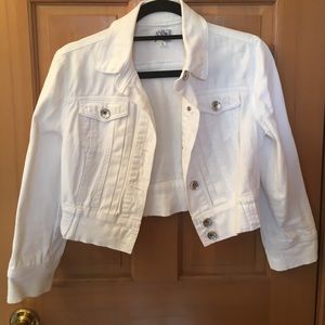 Cropped jean jacket