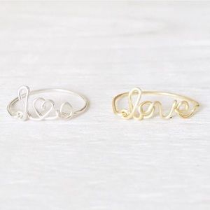 Custom Name/word wire rings
