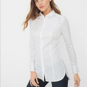WHBM Long Poplin Shirt, NWT, size 4