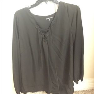 Black long sleeve top