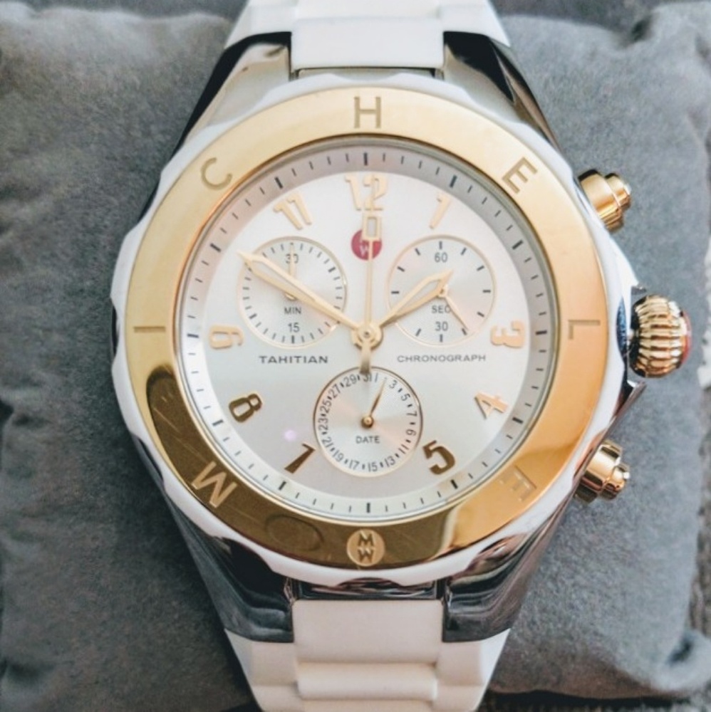 Authentic Michele Tahitian Jelly Bean watch