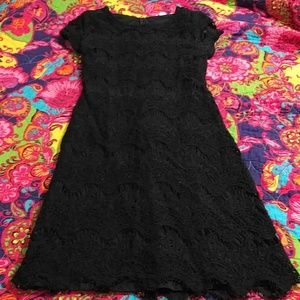 Black lace dress