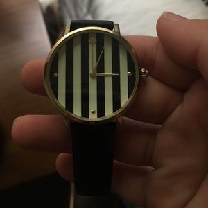 Black Leather Kate Spade watch