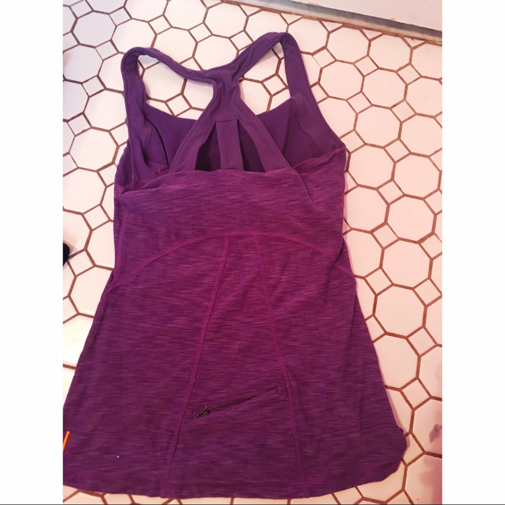Purple Lucy power work out top