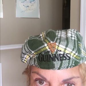 Authentic Guinness plaid cap one size fits all