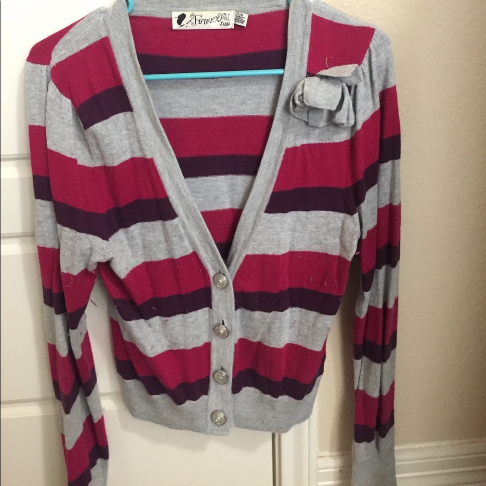 Striped cardigan