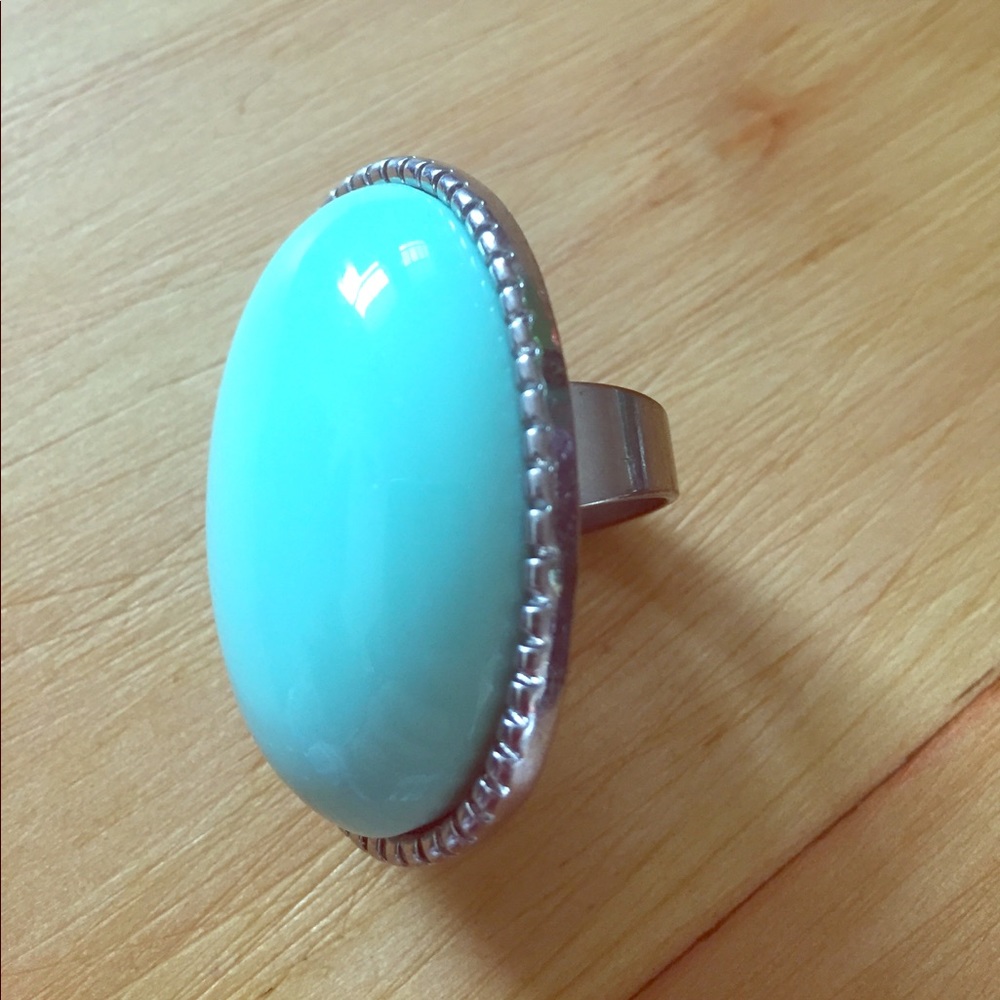 Charlotte Russe Robin's Egg Blue Cocktail Ring