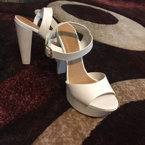 White platform heels!