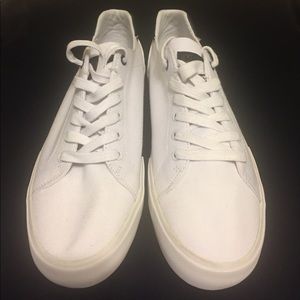Tommy Hilfiger White Canvas Sneakers Size 9