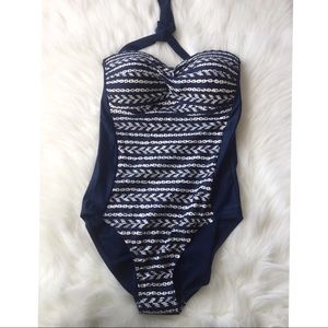 Merona Navy Blue Bathing Suite