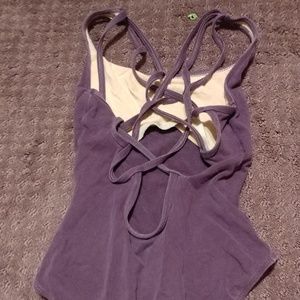 Natalie purple leotard