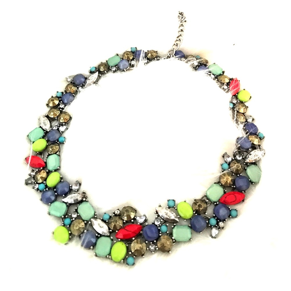 Zara Jeweled Statement Necklace