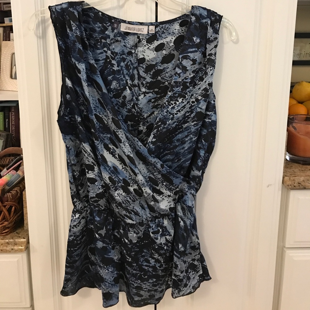 Jennifer Lopez sleeveless blouse
