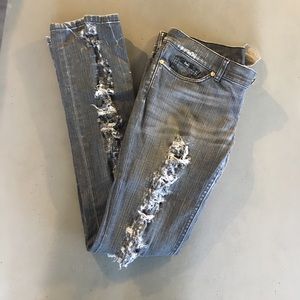 D&G Catwalk black/grey ripped jeans