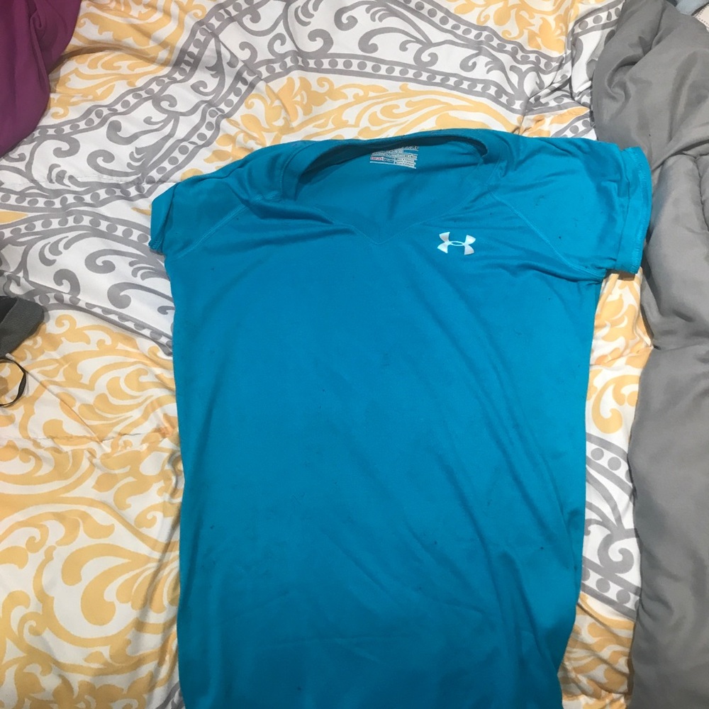 Blue under armour t shirt