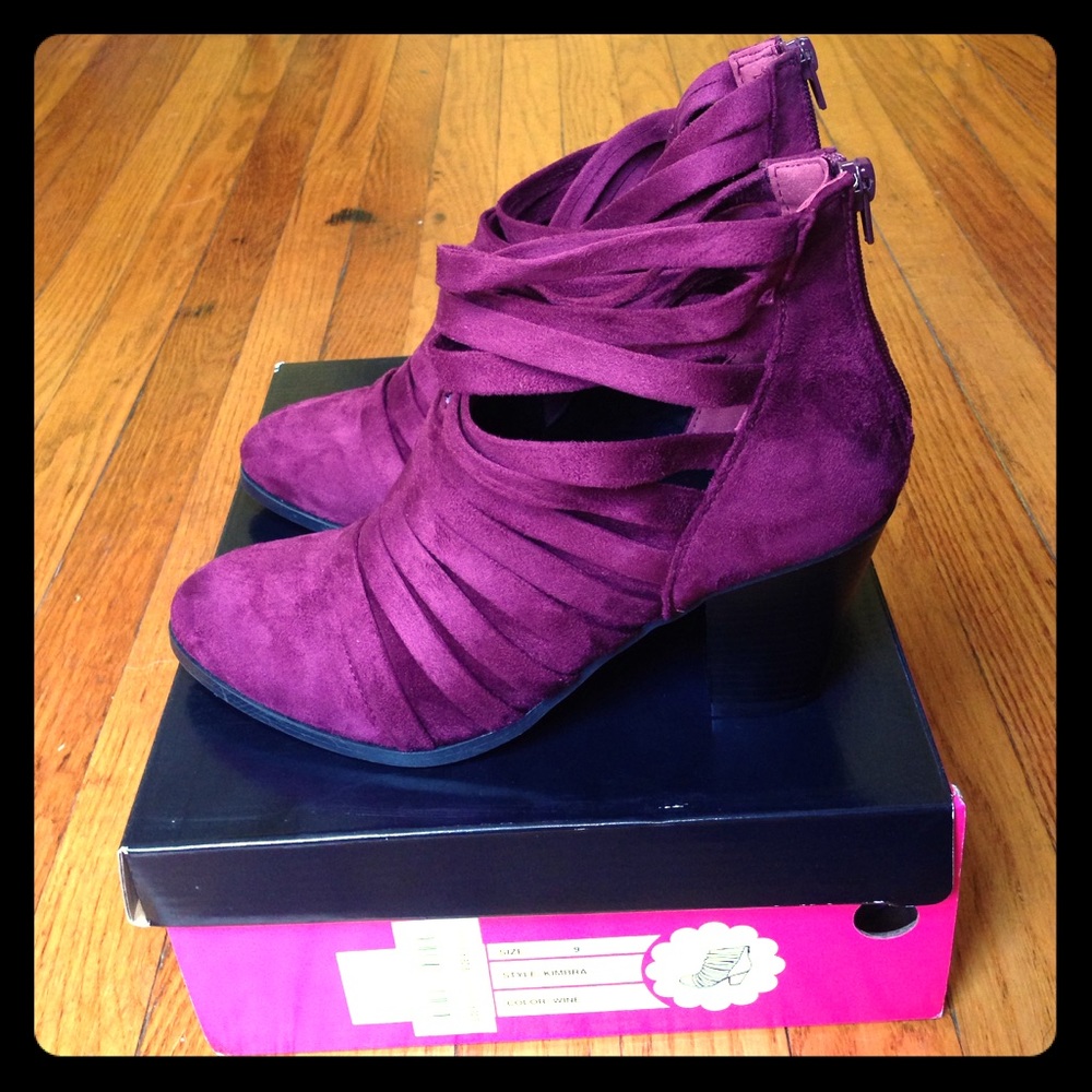 Strappy ankle booties
