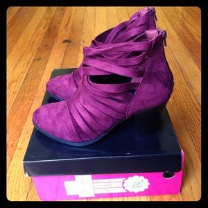 Strappy ankle booties