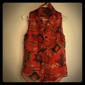 Lauren by Ralph Lauren sleeveless printed top