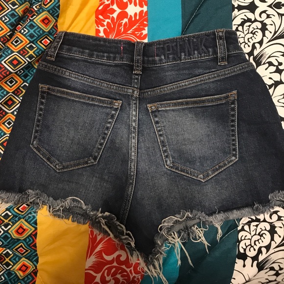 Pink jean shorts - Picture 2 of 3