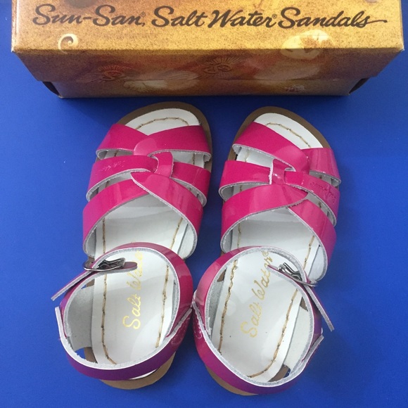 Salt Water Sandals by Hoy Other - NIB Salt Water Sandals, Shiny Fuchsia, 8