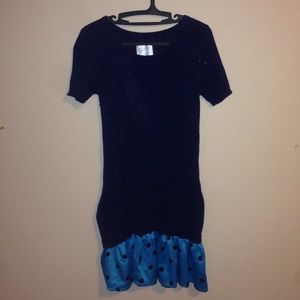 Short sparkley blue dress