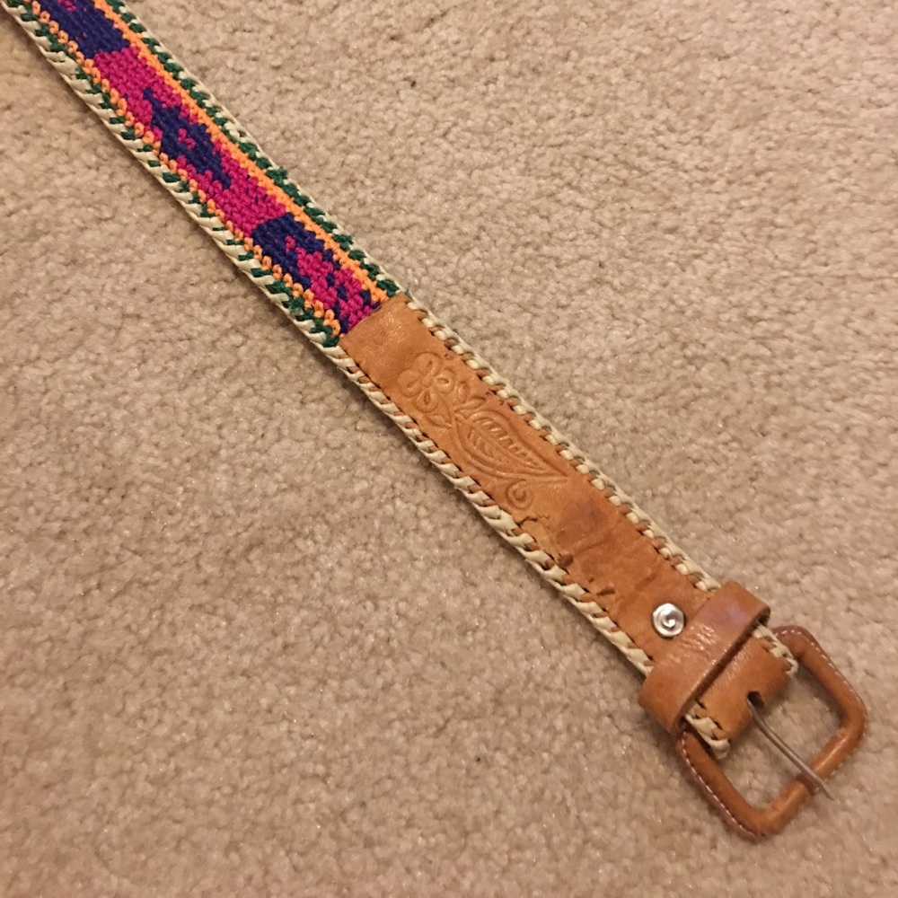 Embroidered belt