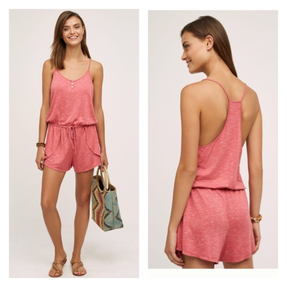 NWT Anthropologie Terry Lounge Romper Med