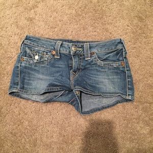 True Religion jean shorts size 27 - worn once