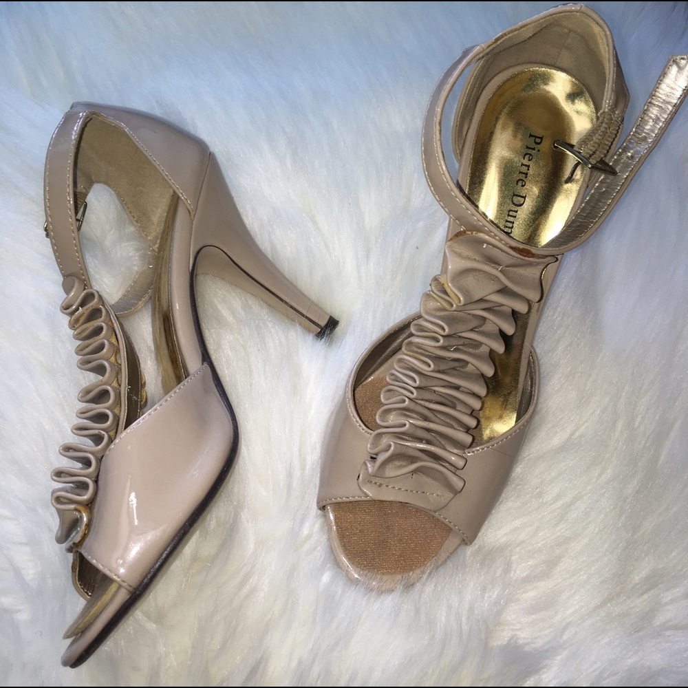 Nude Ruffle Heals 6.5 M Pierre Dumas