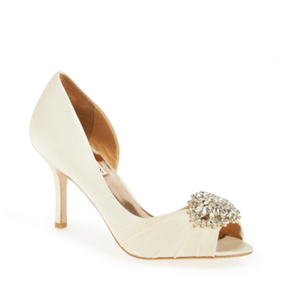 Badgley Mischka Pearson d'Orsay Wedding Shoes