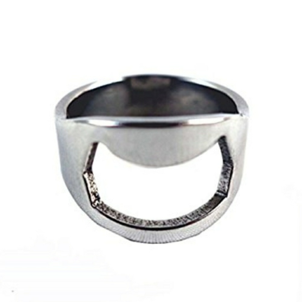 STAINLESS STEEL RING BOTTLE OPENER - Picture 2 of 2