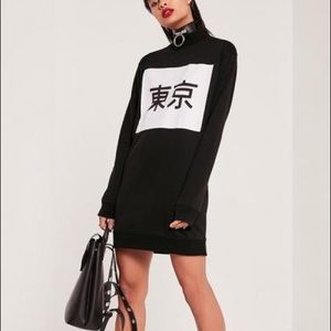 Tokyo graphic sweatshirt dress