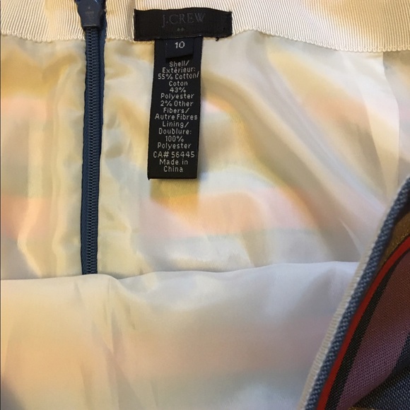 J. Crew shiny stripe mini skirt - Picture 5 of 7