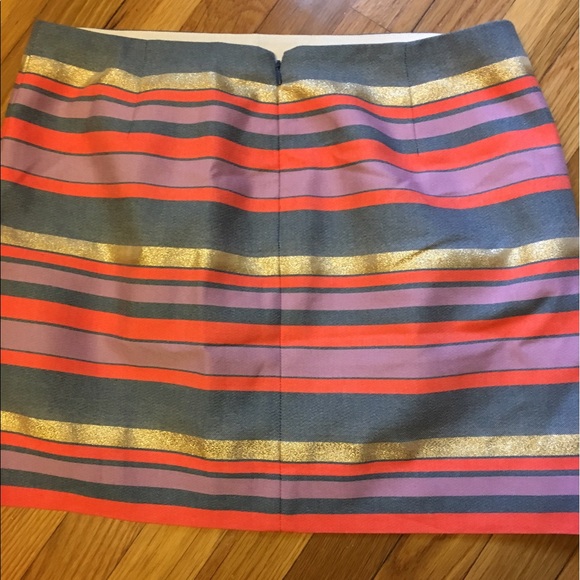 J. Crew shiny stripe mini skirt - Picture 6 of 7