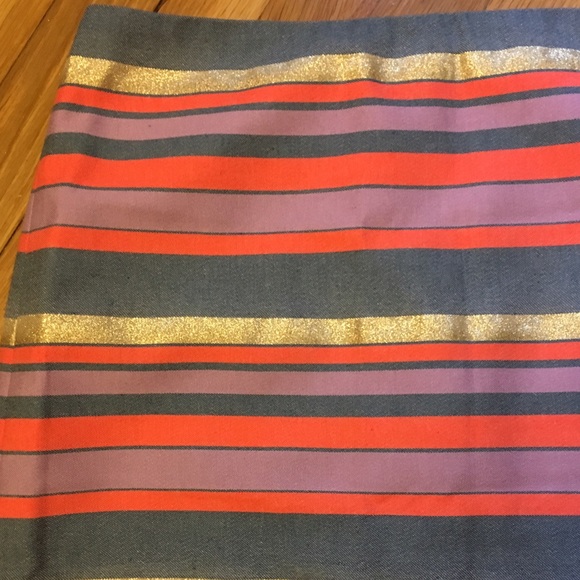 J. Crew shiny stripe mini skirt - Picture 7 of 7