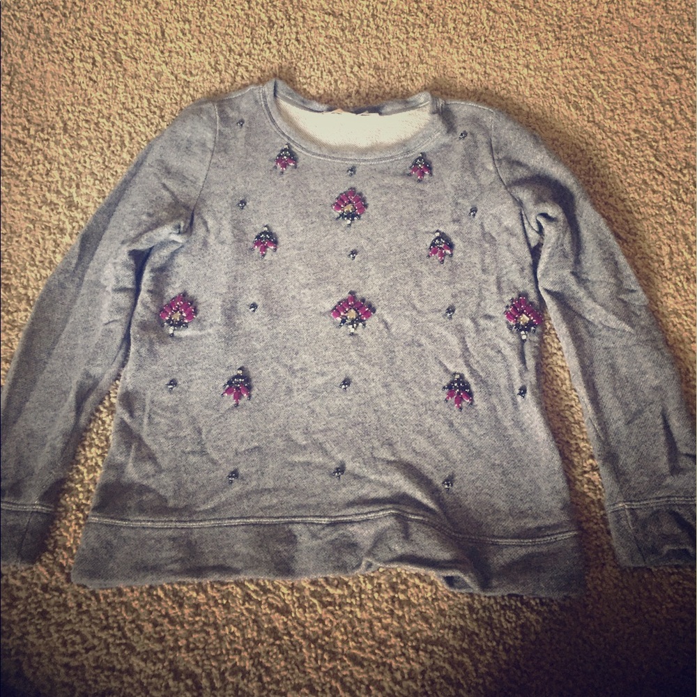 Petite Loft Gray Sweater