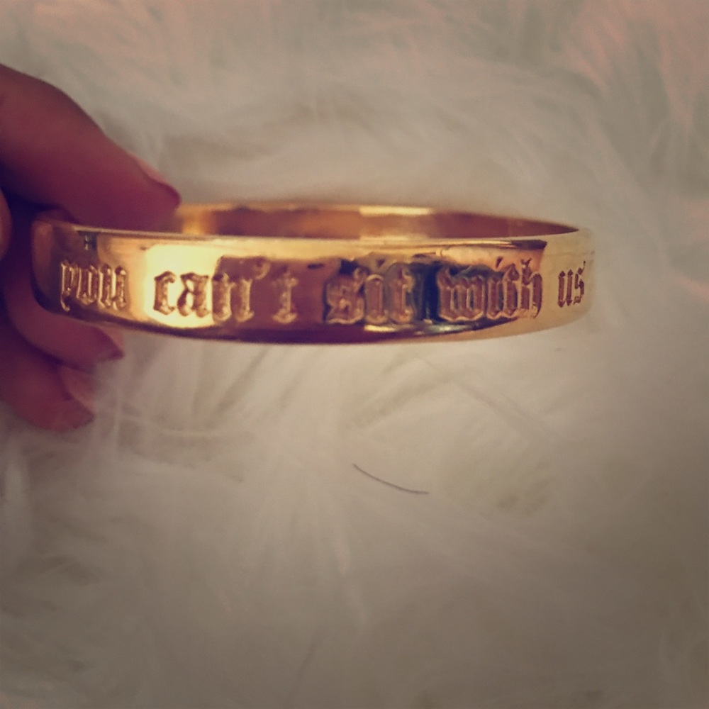 ✨ Gold "You Can't Sit With Us" Bangle