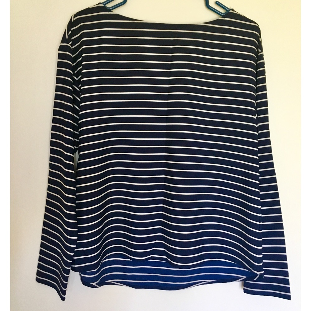 Lauren Ralph Lauren Blue White striped Long Sleeve
