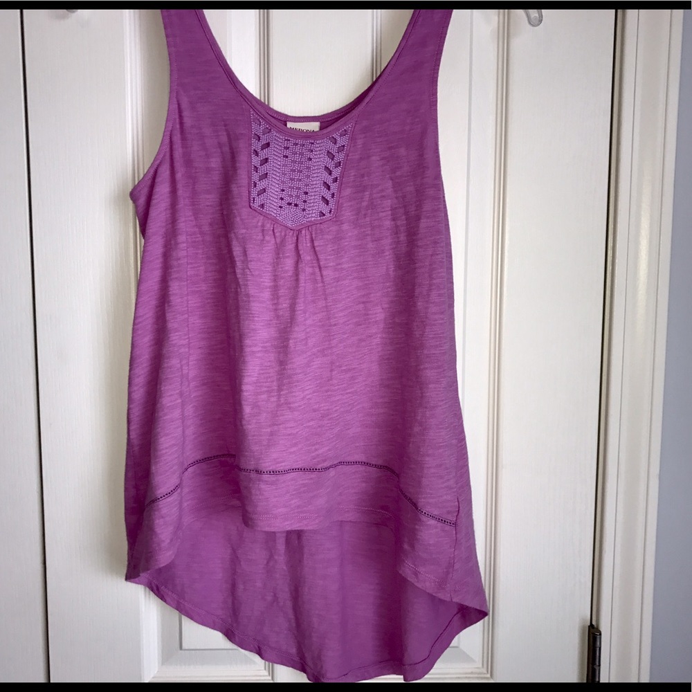 Merona purple high low tank