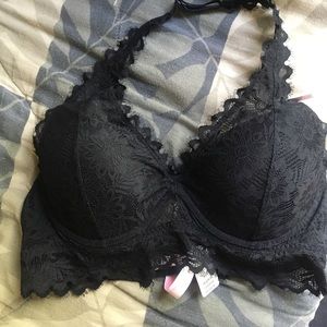 Victoria's Secret black bralette.