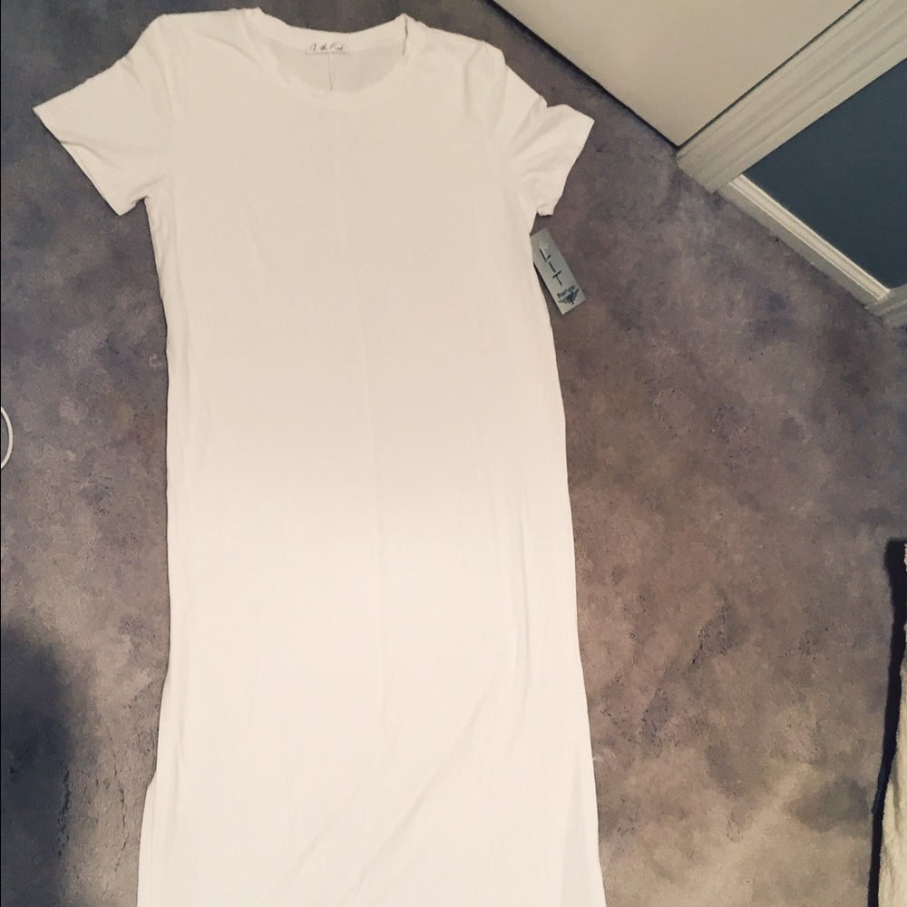 Long T-Shirt style tunic with slits up the sides