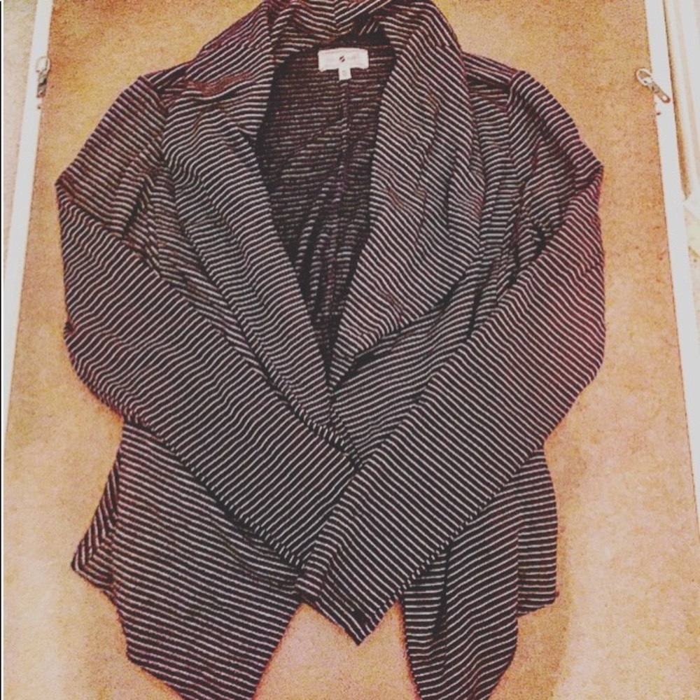Navy striped jacket