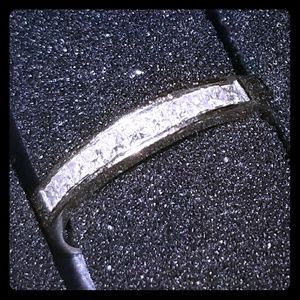 White gold half eternity band