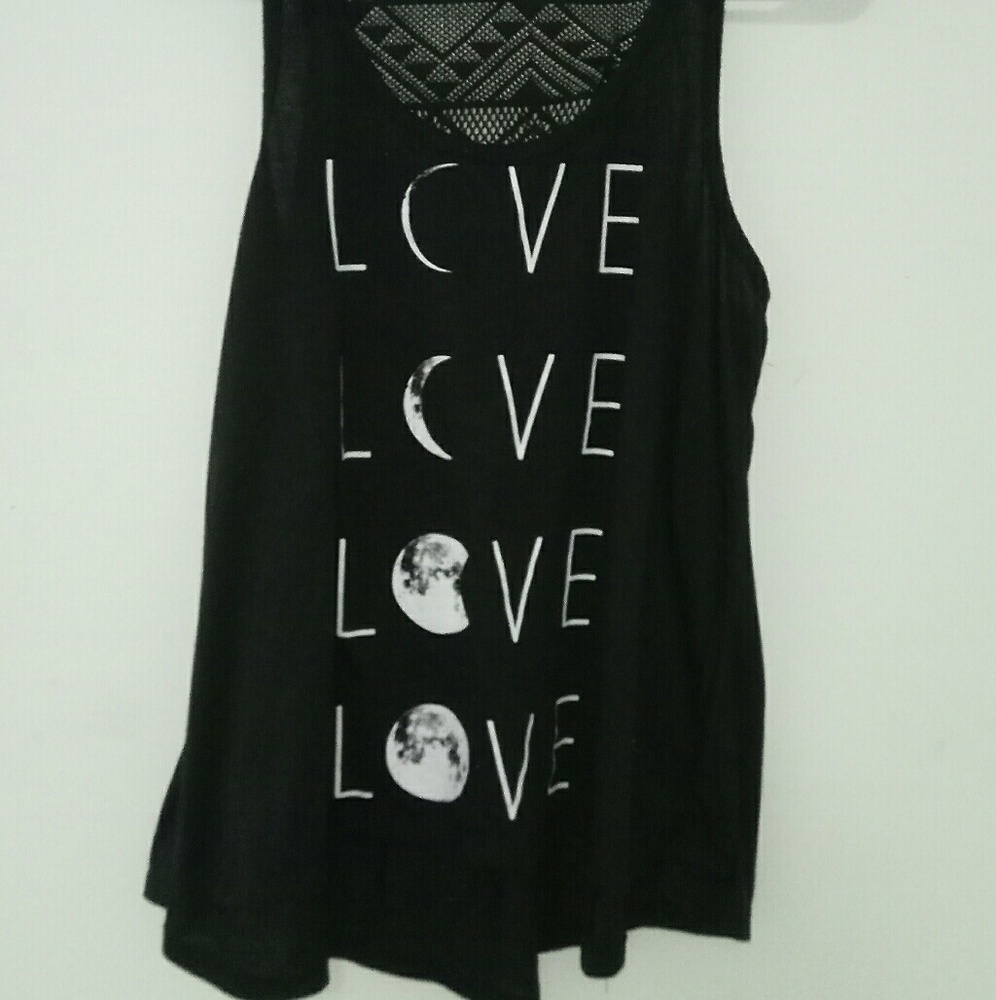 Moon print tank top