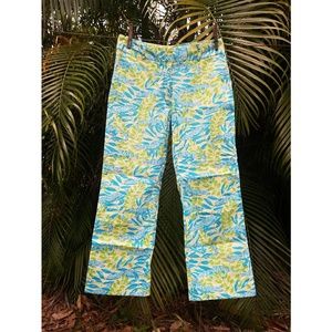 LILLY PULITZER Alligator Print Capris - Size 2