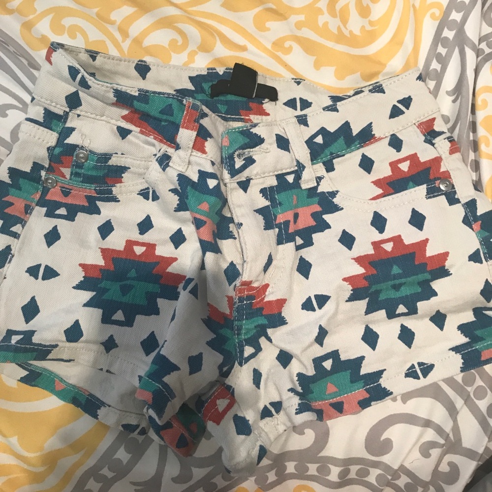 Forever 21 tribal print shorts