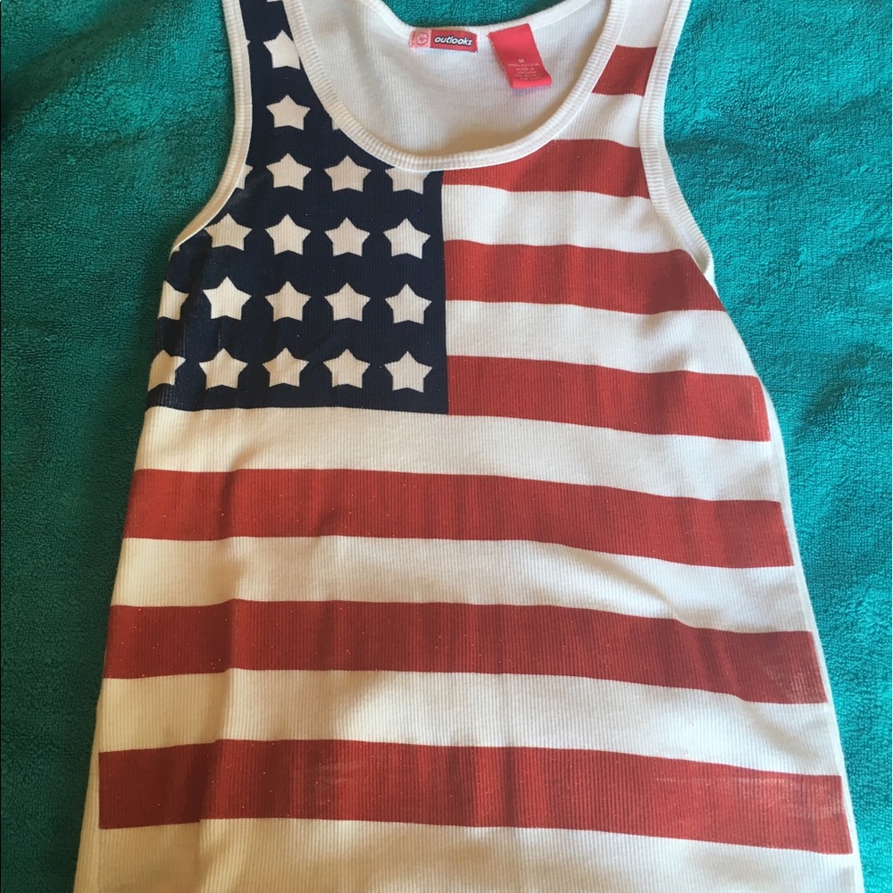 Outlooks American Flag tank.  Size medium