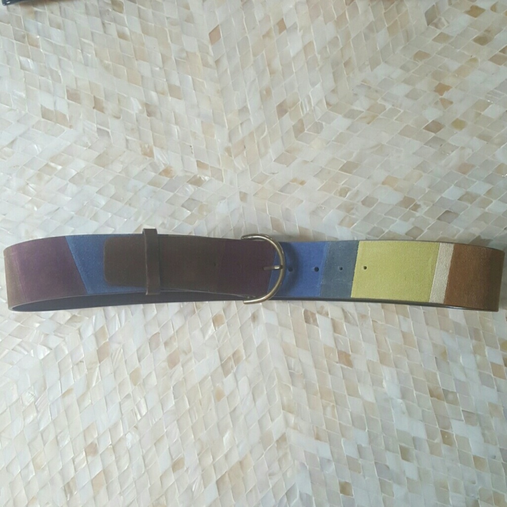 Coach Suede Belt