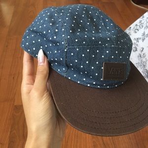Vans hat blue / brown polka dots